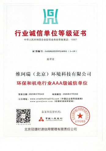 行業(yè)誠信單位等級證書